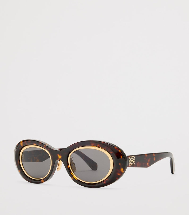 LOEWE mini anagram oval sunglasses (British brand)