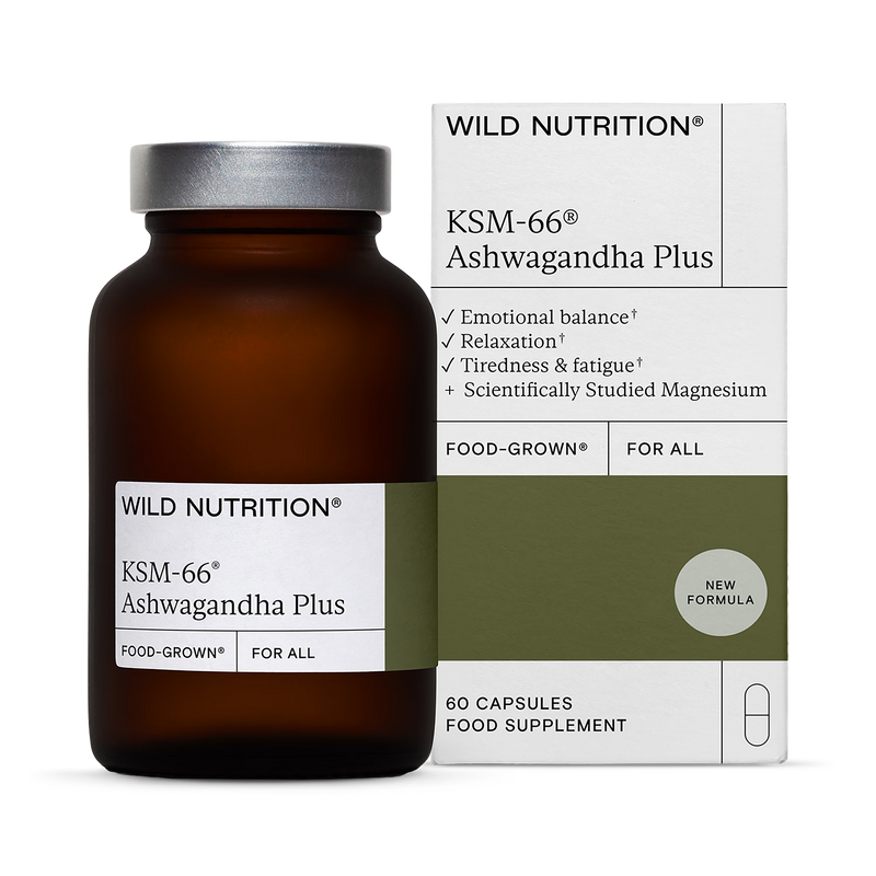 Wild Nutrition KSM-66 Ashwagandha Plus 60 capsules, UK version
