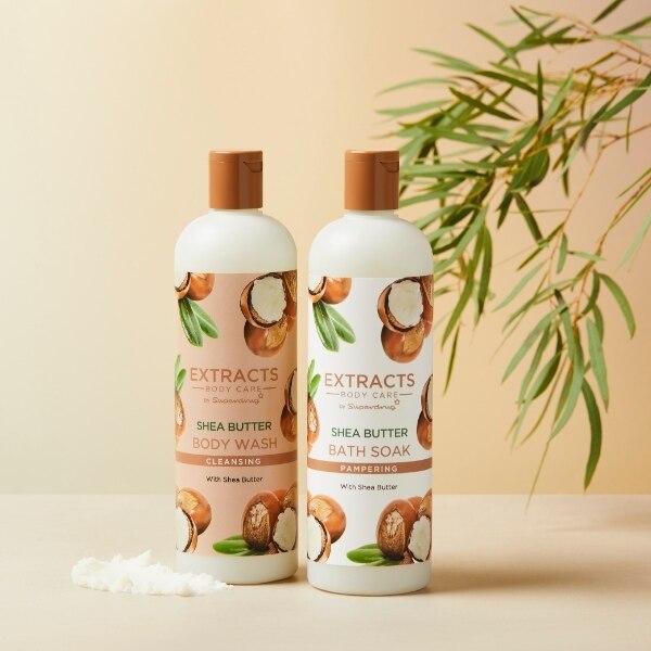 Superdrug Extracts Shea Body Wash 500ml GOODS Superdrug   