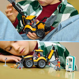 LEGO City Yellow Backhoe Loader toy building set, UK version