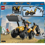 LEGO City Yellow Backhoe Loader toy building set, UK version