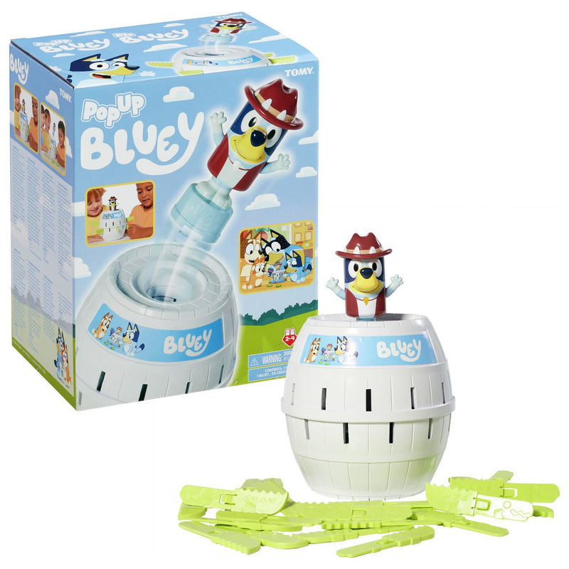 Tomy Bluey Pop Up Activity Game, imported from the UK