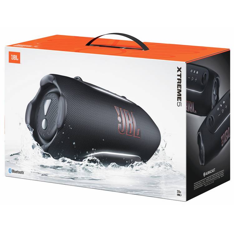 JBL Xtreme 5 portable Bluetooth speaker black, imported from the UK