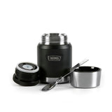 Thermos Icon Black Food Flask 470ml, imported from the UK