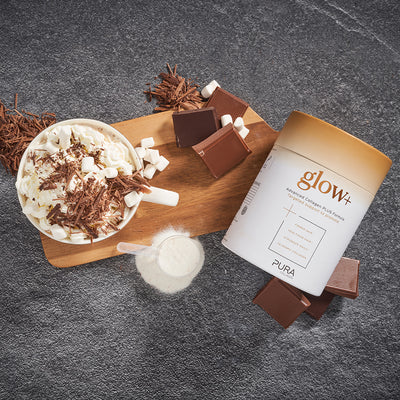 Pura Collagen Glow+ Avansert Kollagen Plus Formel Usøtet Pulver 284g