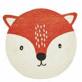 Great Little Trading Company round wool rug animal fox 100x100cm, UK version