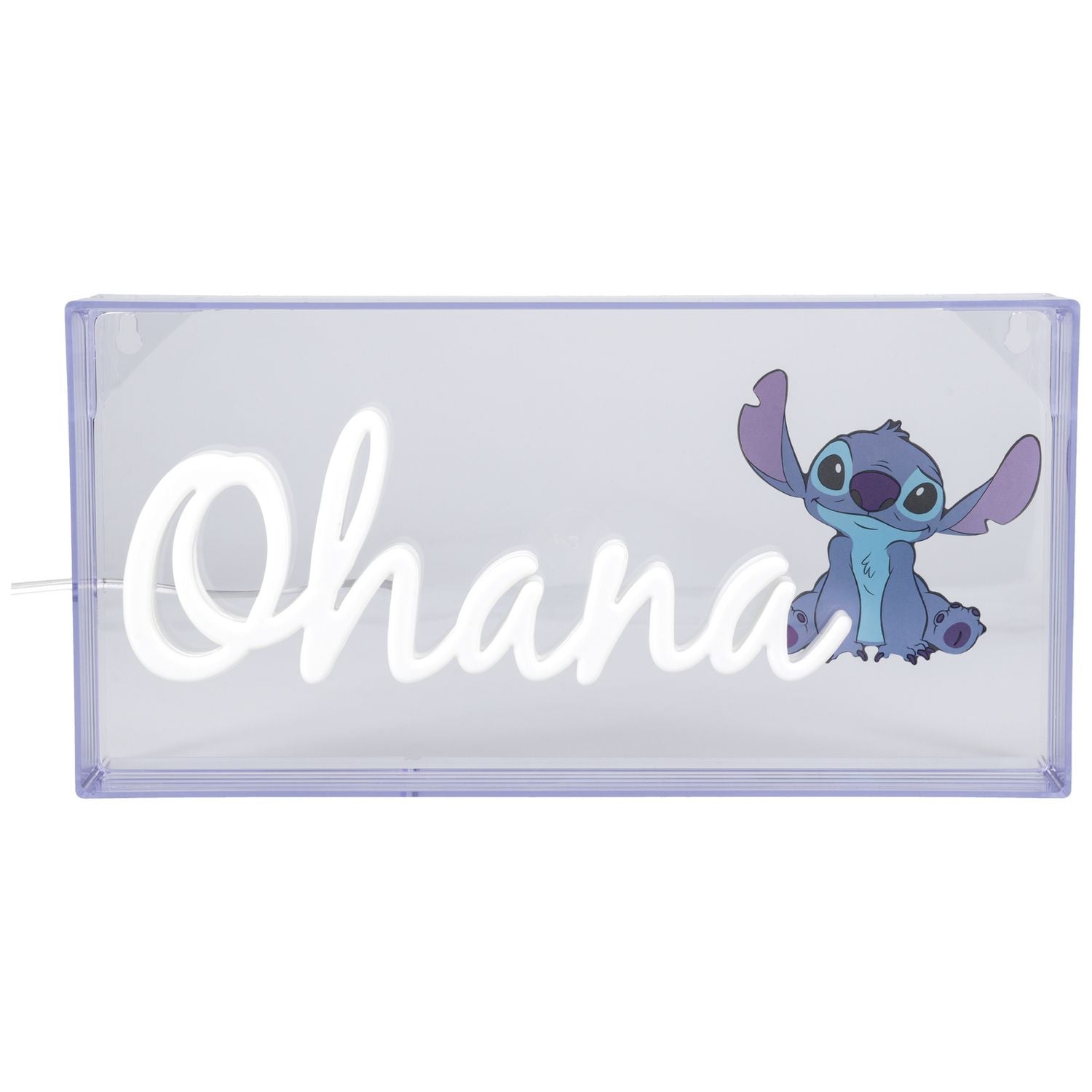 Stitch Ohana blue LED neon light 30cm, British product