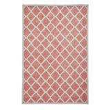 Think Rugs coral orange flatweave rug 76x150cm, UK version