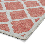 Think Rugs coral orange flatweave rug 76x150cm, UK version