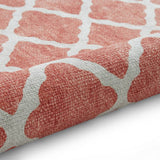 Think Rugs coral orange flatweave rug 76x150cm, UK version