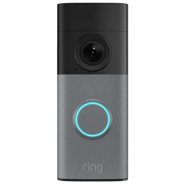Ring Wired Video Doorbell Retinal 2K Speckled Grey (British brand)