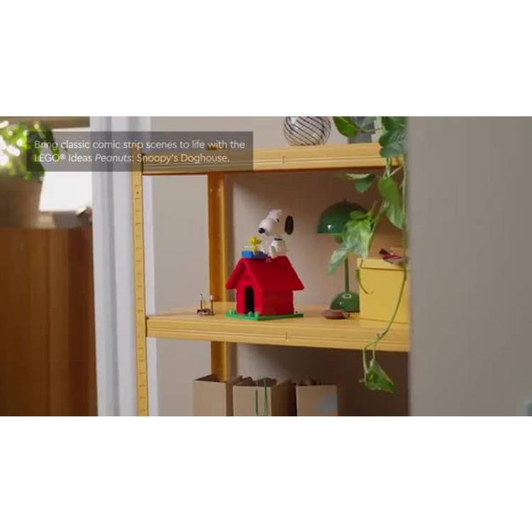 LEGO Ideas Snoopy doghouse building set for adults, UK version