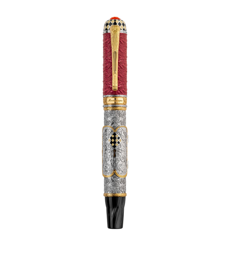 Montegrappa Sterling Silver Casanova fountain pen, imported from the UK