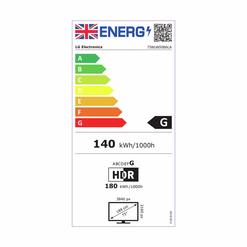 LG 75-inch Nano LED 4K UHD Smart TV - British product