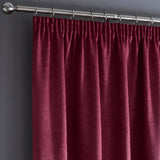 Fusion thermal pencil pleat curtains wine 117x137cm (British brand)