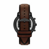 Fossil Neutra watch black dial brown leather strap, imported from the UK