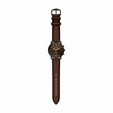 Fossil Neutra watch black dial brown leather strap, imported from the UK
