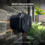 Masterplug weatherproof box with 4 sockets and 8m extension lead, UK version