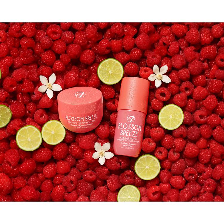 W7 Blossom Breeze body mist and cream travel set 200ml, imported from the UK