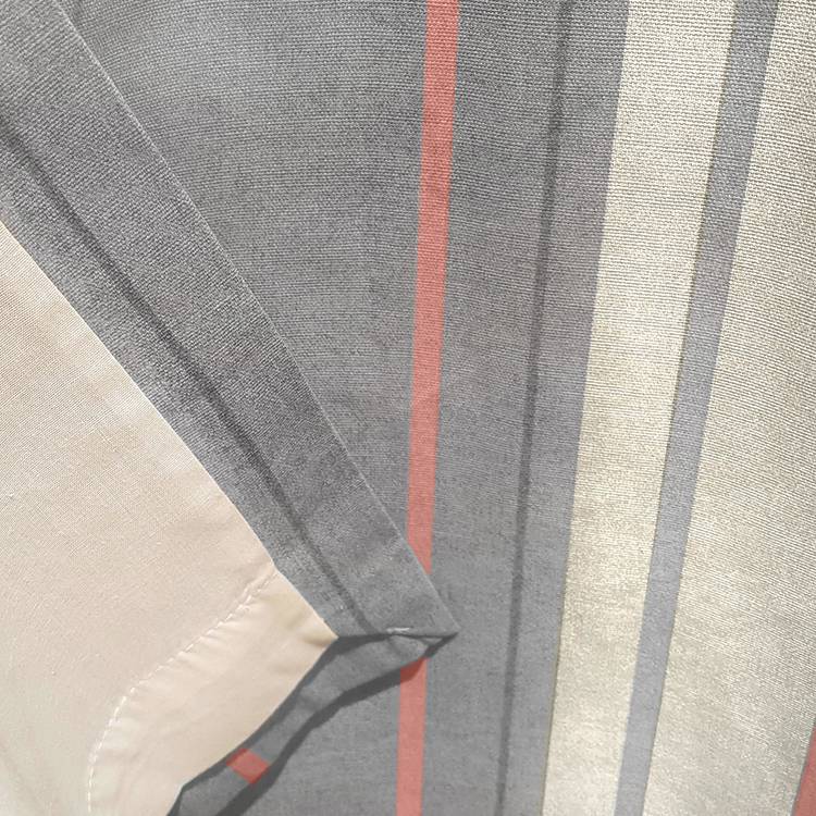 Fusion Whitworth Striped Eyelet Curtains Blush Pink 117x137cm (British brand)