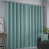 Fusion Strata dim-out curtains duck egg 117x137cm - British product