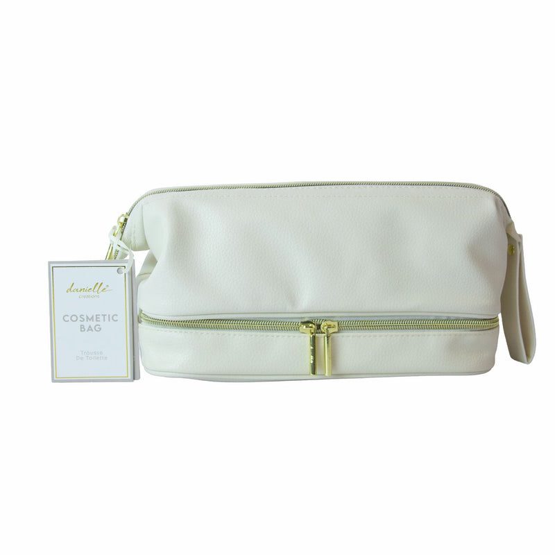 Danielle Creations slouch zip round cosmetic bag, imported from the UK