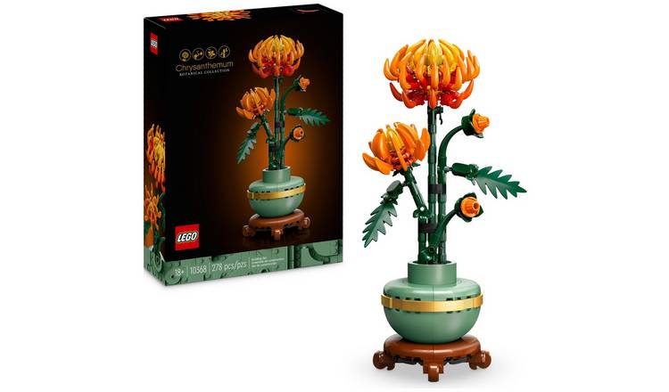 LEGO Icons Chrysanthemum Faux Flower Set for Adults 10368 GOODS Argos