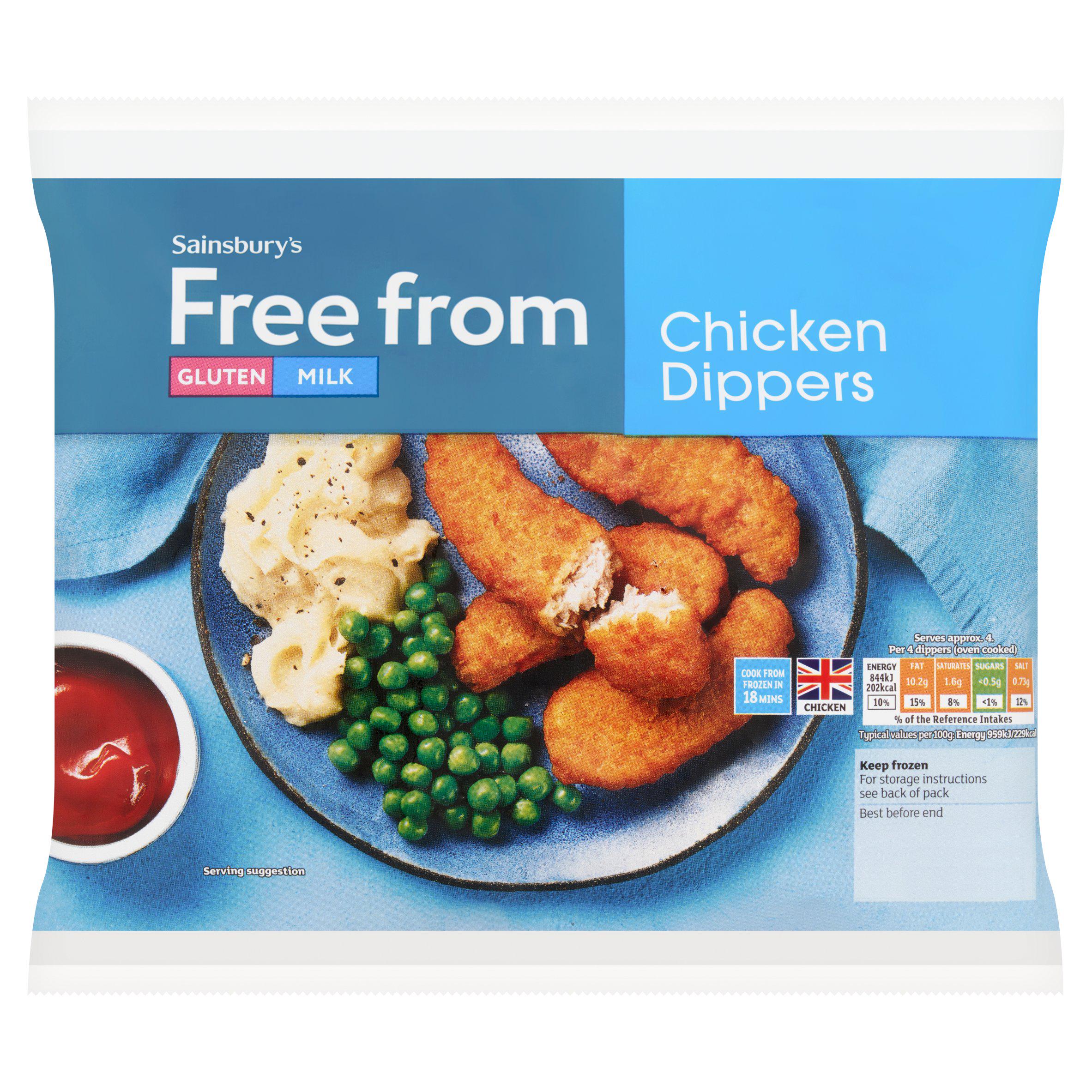 Sainsbury's Free From Chicken Dippers 400g GOODS Sainsburys   