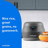 nutribullet rice cooker and steamer black 2.3L, imported from the UK