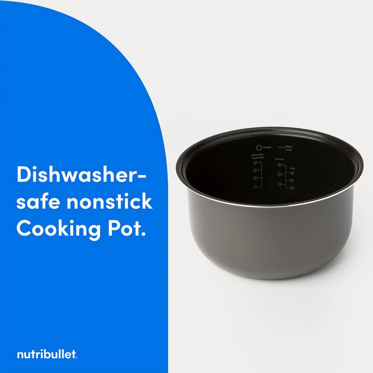 nutribullet rice cooker and steamer black 2.3L, imported from the UK
