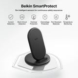Belkin wireless charger stand black, imported from the UK