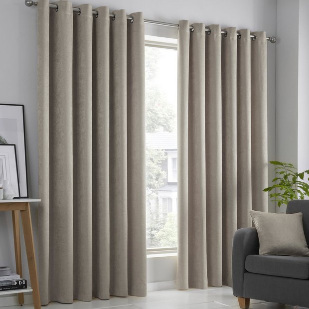 Fusion dim-out curtains natural 117x183cm - British product