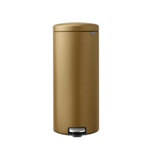 Brabantia brass pedal bin 30L, UK version