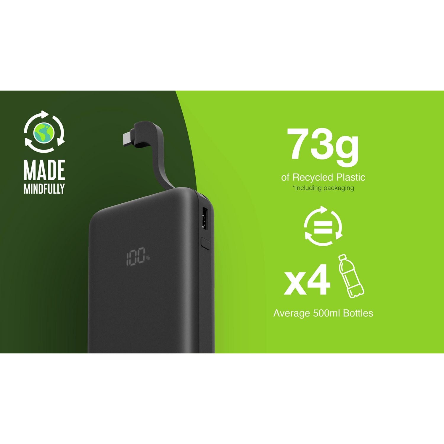 Juice 16000mAh power bank black - British product