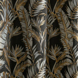 Laurence Llewelyn-Bowen Paradise Palm curtains black gold 117x137cm - British product