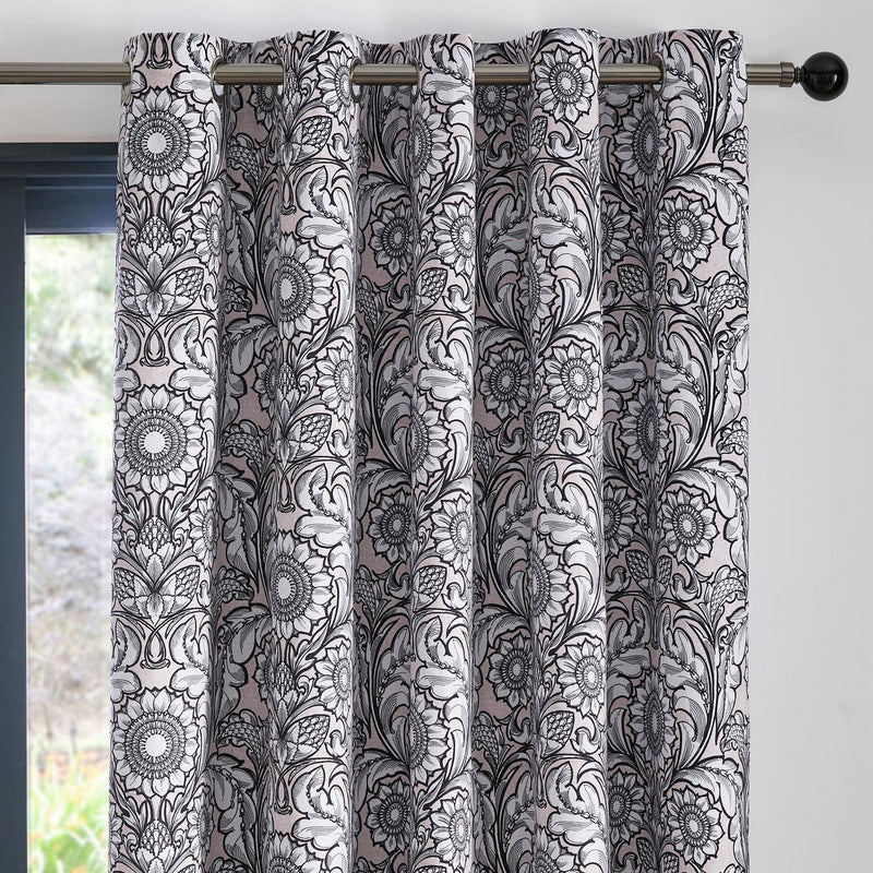 Laurence Llewelyn-Bowen Romilly Eyelet Curtains - Natural - 229x229cm