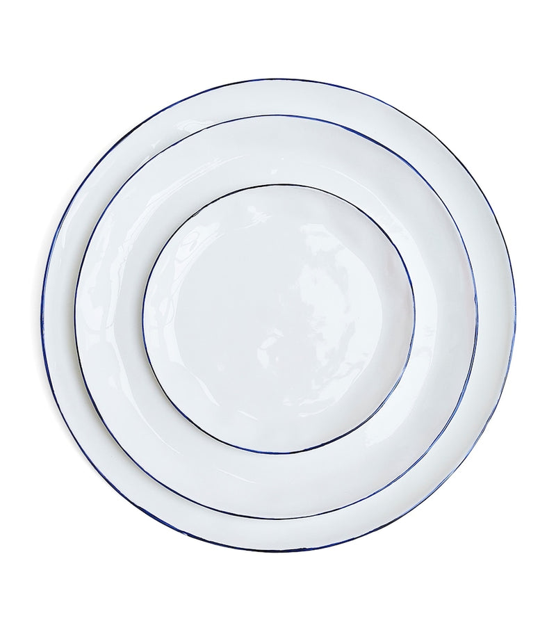 Feldspar Cobalt dinner plates set of 4 28.5cm - British product