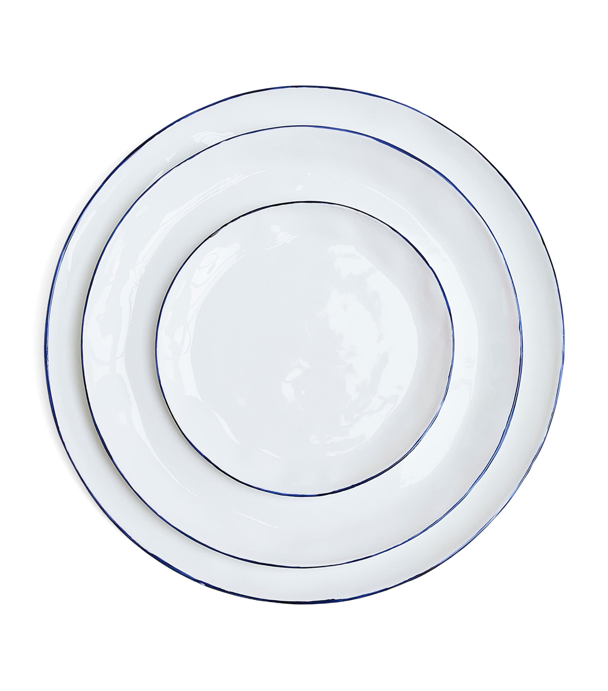 Feldspar Cobalt dinner plates set of 4 28.5cm - British product