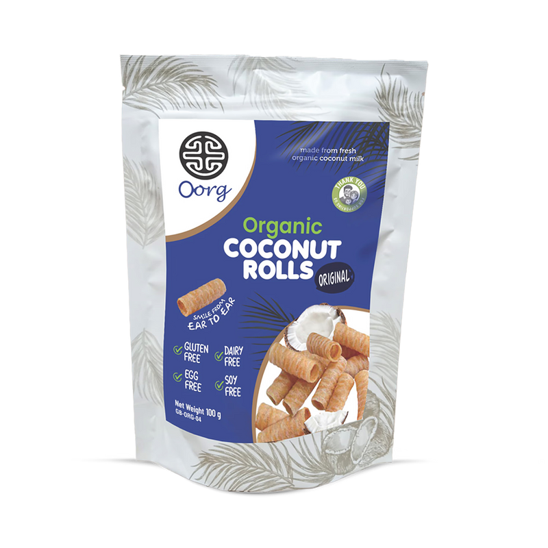 OORG coconut rolls original 100g (British brand)