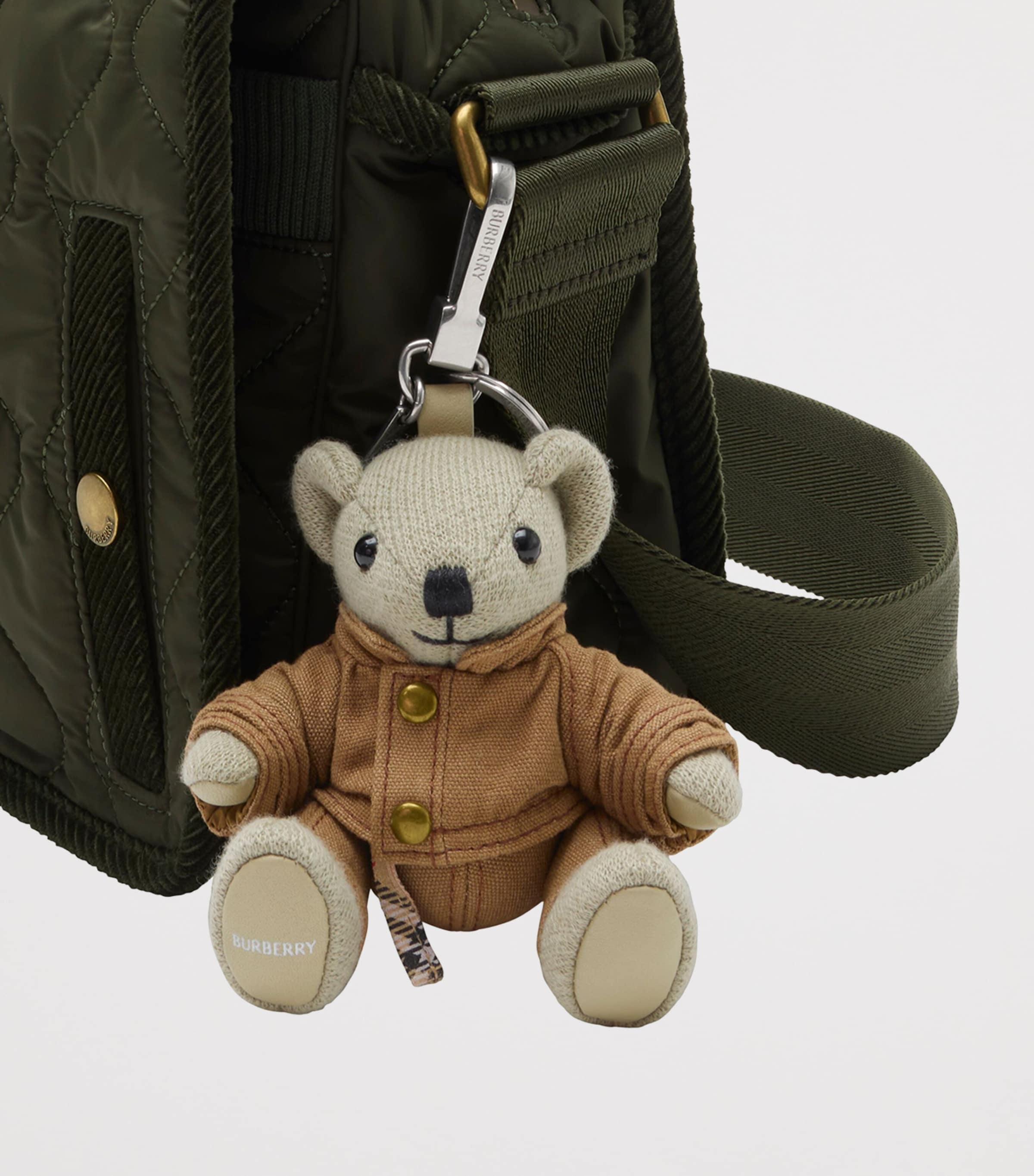 Burberry wool-cashmere mini bear charm for bags - British product