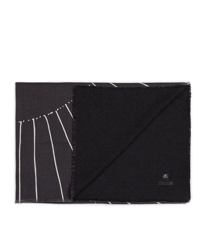 Fornasetti Plaid Solitudine Throw 140cm x 200cm - British product