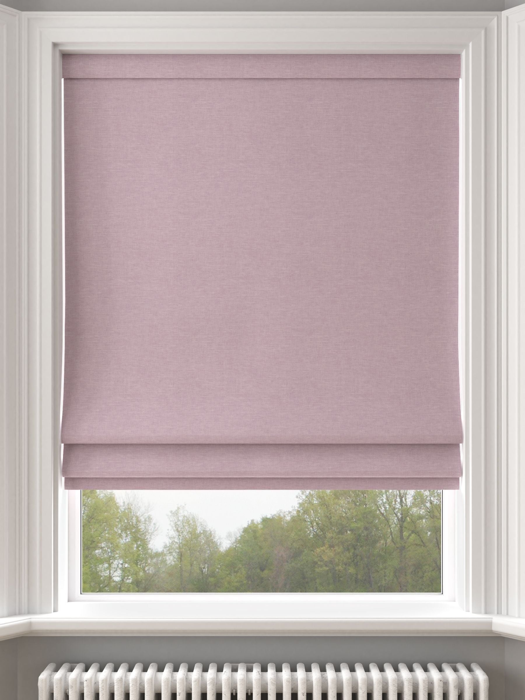 Roman blind Purple Soho Orchid made to measure - British product