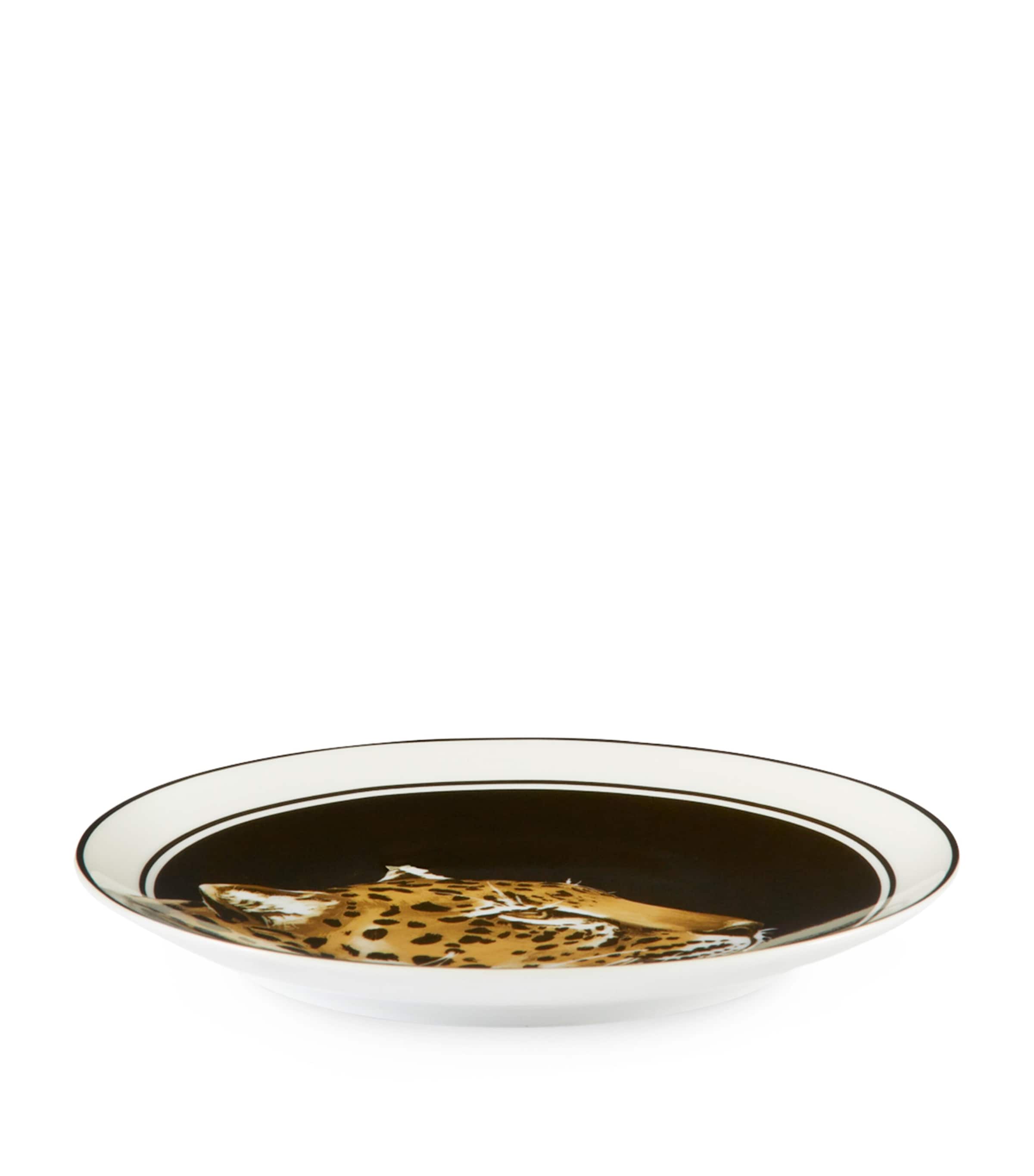 Dolce&Gabbana leopard print bread plates set of two 17cm - British product