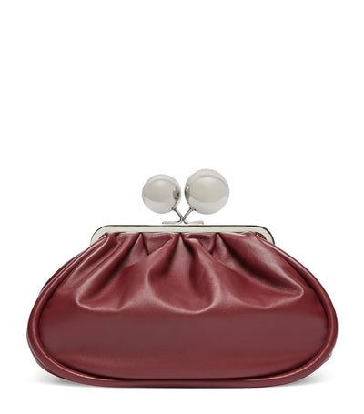 Harrods Weekend Max Mara Medium Leather Pasticcino Clutch Bag- Buy online at McGrocer