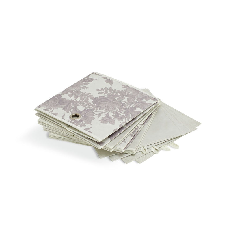 Argos Home storage boxes grey and floral set of 4 (British brand)