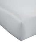 Catherine Lansfield silver silky soft satin fitted bed sheet - British product