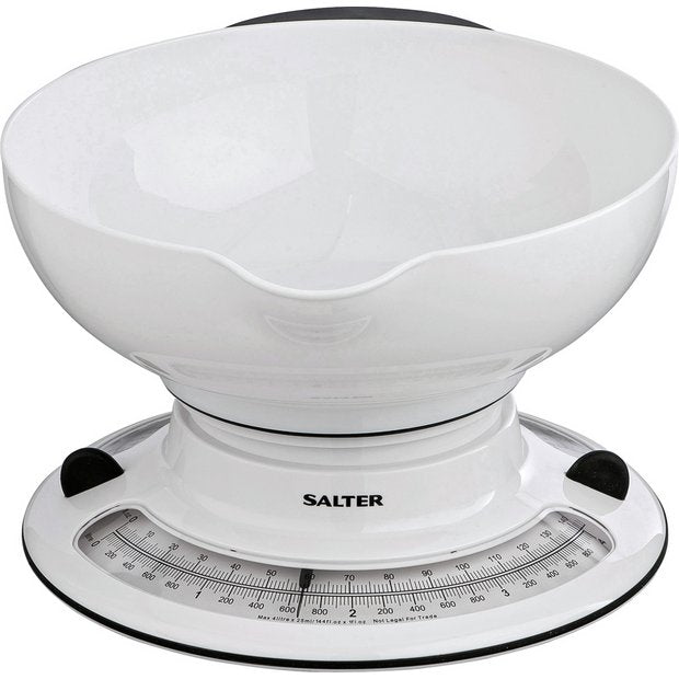 Salter Aquaweigh mechanical baking scale with 4L bowl, UK version