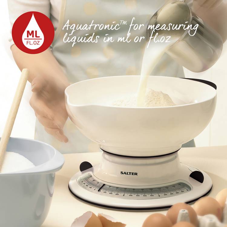 Salter Aquaweigh mechanical baking scale with 4L bowl, UK version