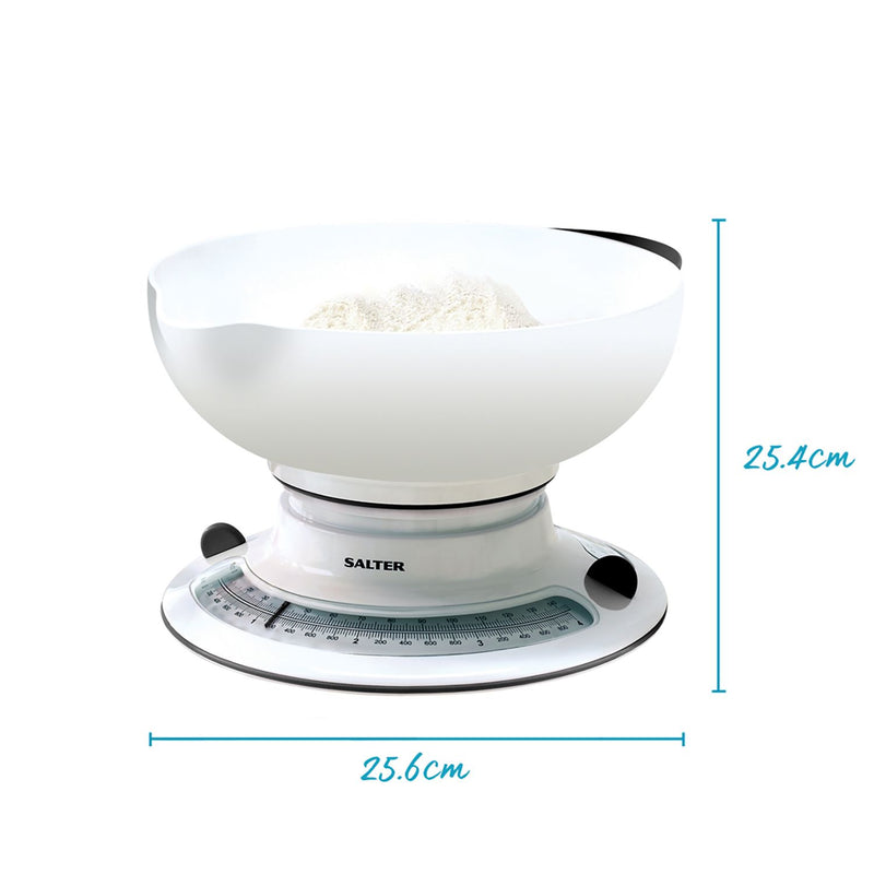 Salter Aquaweigh mechanical baking scale with 4L bowl, UK version