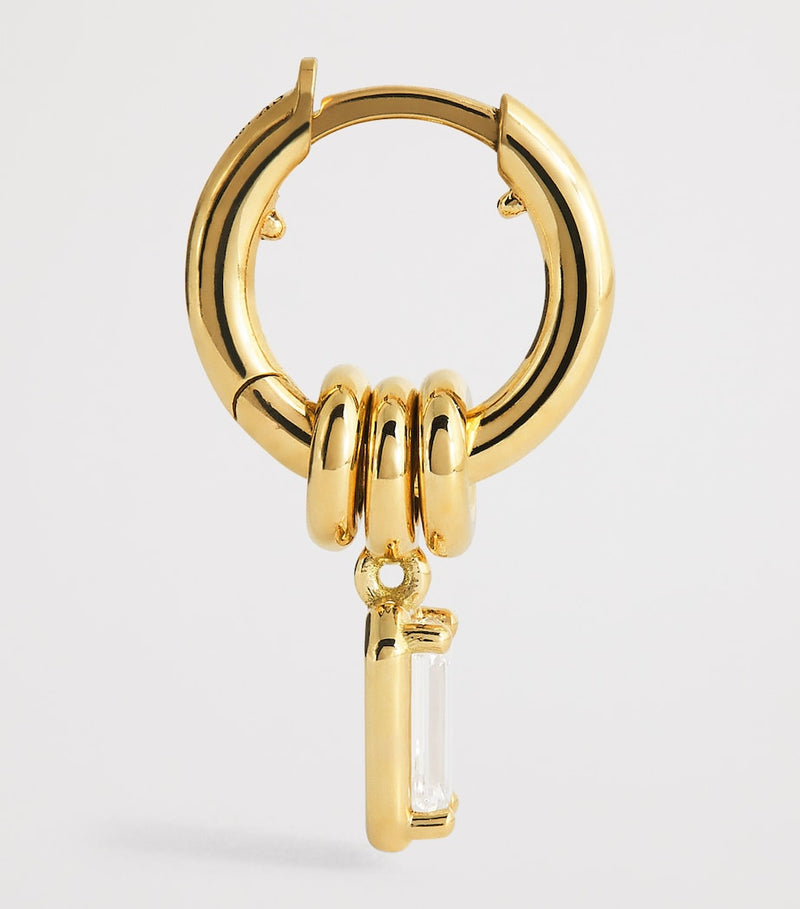 Spinelli Kilcollin Zahra hoop earrings 18k yellow gold diamond, UK version